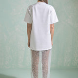 Mix Lace T-shirt midi Dress