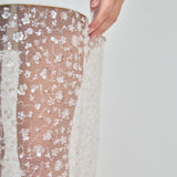 Mix Lace T-shirt midi Dress
