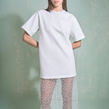 Mix Lace T-shirt midi Dress