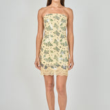 Printed Sequined Mini Dress