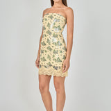 Printed Sequined Mini Dress