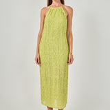 Sequin Halter Maxi Dress