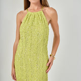 Sequin Halter Maxi Dress