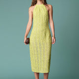 Sequin Halter Maxi Dress