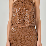 Sequin Floral Lace Cami Top