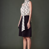 Polka Dot Bow Tie Sleeveless Top