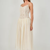 Lace Corset Midi Dress