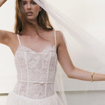 white corset midi dress Lace STYLED BY ALX COUTURE courthouse weddings Endless Rose - Lace Corset