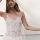 Lace Corset Midi Dress