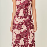 Textured Sleeveless Maxi Dress
