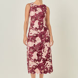 Textured Sleeveless Maxi Dress