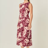 Textured Sleeveless Maxi Dress