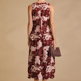 Textured Sleeveless Maxi Dress