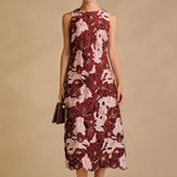 Textured Sleeveless Maxi Dress