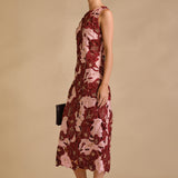 Textured Sleeveless Maxi Dress