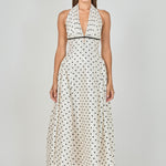 Halter Neck Polka Dot Maxi Dress – Endless Rose