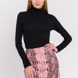 Snake Skin Mini Skirt