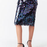 Sequin Midi Skirt