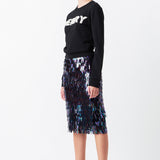 Sequin Midi Skirt
