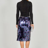 Sequin Midi Skirt