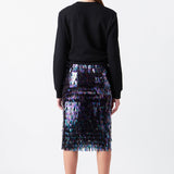 Sequin Midi Skirt