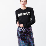 Sequin Midi Skirt