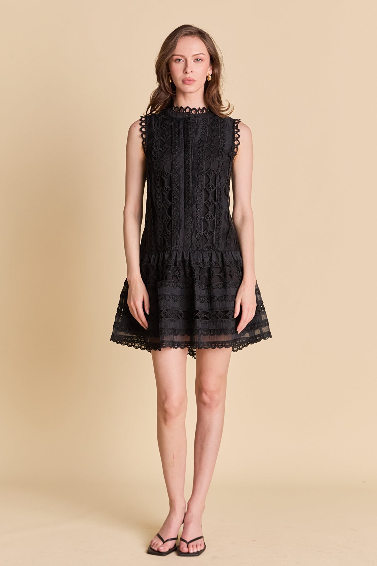 endless rose gridded mesh feathered puff sleeve mini dress Textured Mesh Mini Dress Endless Rose
