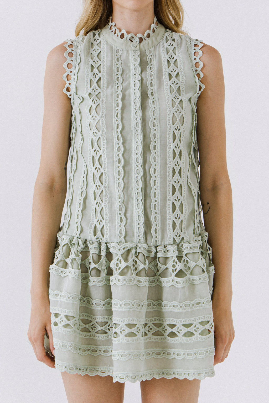 Crochet Mini Dress