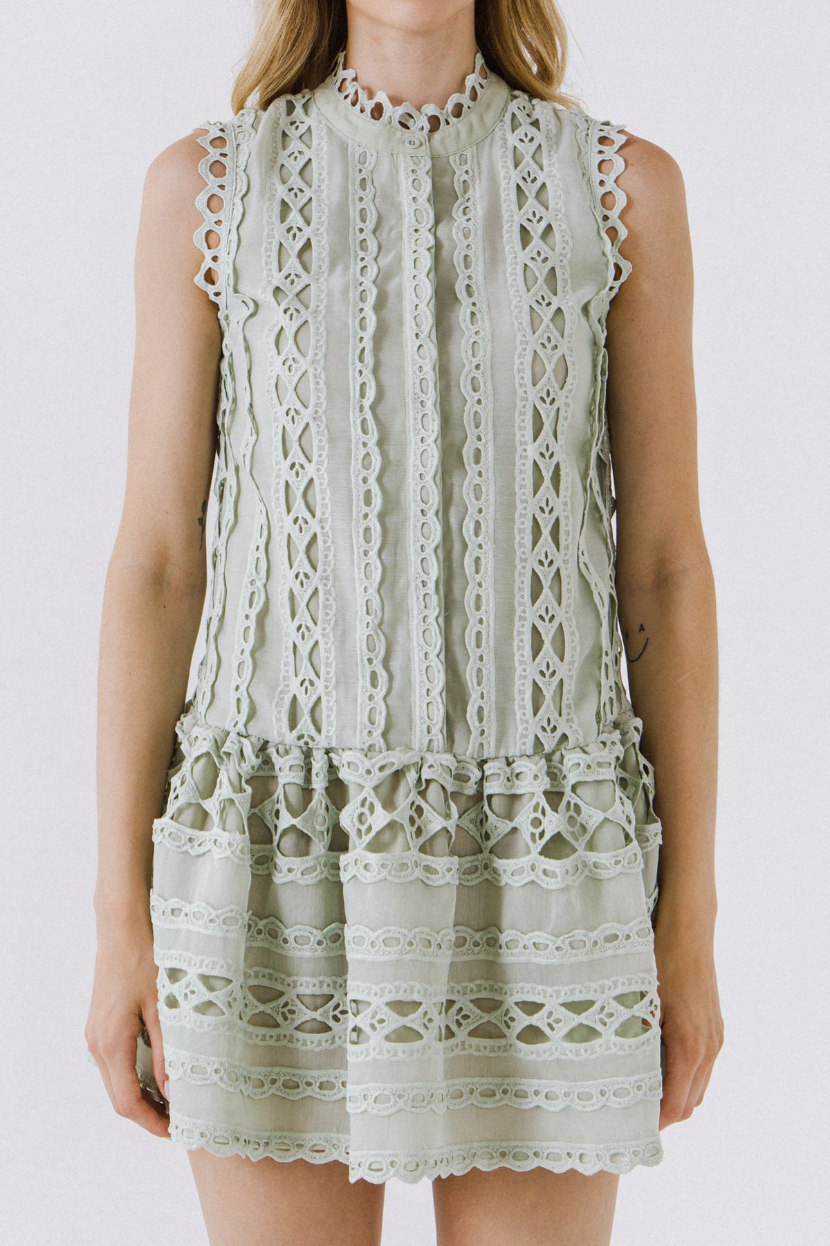 Crochet Mini Dress