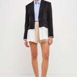 Back Cut out Tailored Jacket
