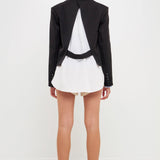 Back Cut out Tailored Jacket