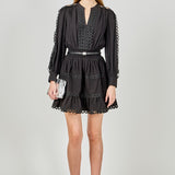 Lace Trim Mini Dress