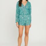 Sequin Wrap Romper