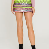 Multi Sequins Mini Skirt