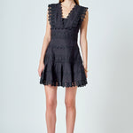 endless rose women's plunging neck lace trim dress Amazon.com: endless rose Women's Plunging Neckline Lace Trim Sleeveless Fitted A-line Mini Dress, Lining, Invisible Zipper, Black, XS : Clothing, Shoes & Jewelry