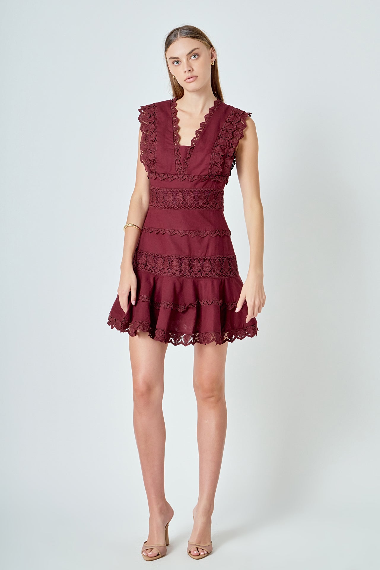 Pleated Midi Dress Endless Rose Pleated Midi Dress Endless Rose