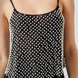 Pearl Embellished Cami Top