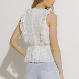 Lace Peplum Top