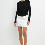 Ruched Side Knit Top