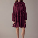 Ruffled Chiffon Dress