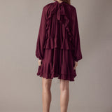 Ruffled Chiffon Dress