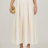 Pleated Midi Skirt