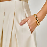 Pleated Midi Skirt