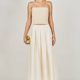 Pleated Midi Skirt