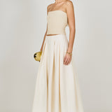 Pleated Midi Skirt
