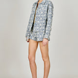 Embroidered Floral Denim Jacket