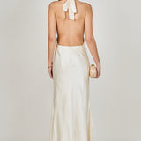 Satin Cowl Maxi Dress