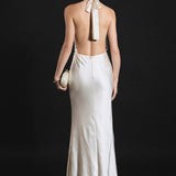 Satin Cowl Maxi Dress