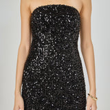 Strapless Sequined Dress