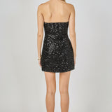 Strapless Sequined Dress
